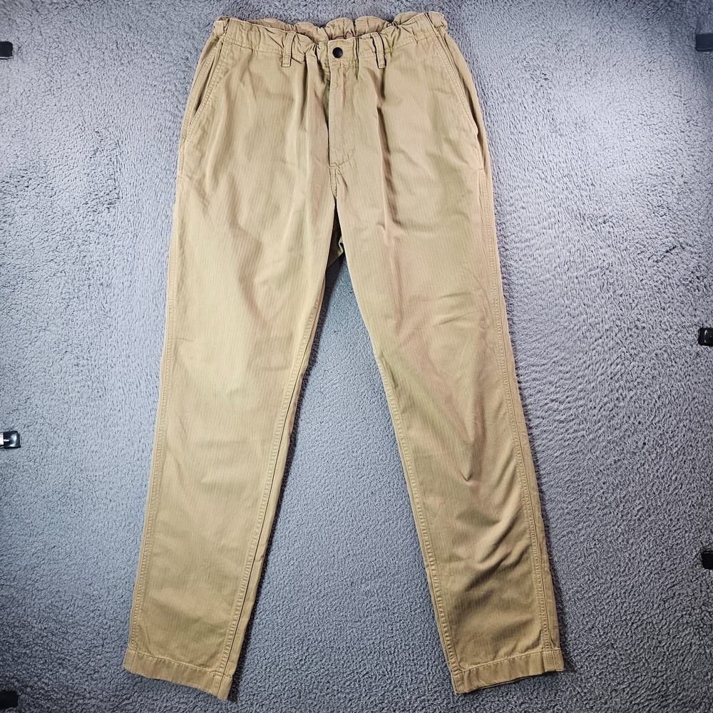 OOBE Brand Pants Men 32 x 32 Elastic‎ Waist Tan